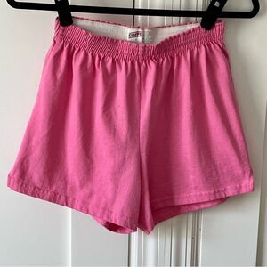 Soffe Classic Pull-On Cheer Shorts Pink Sz L